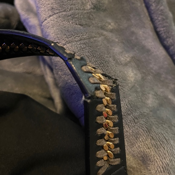 Stella McCartney Black Backpack with Gold Chain Trim main image 7